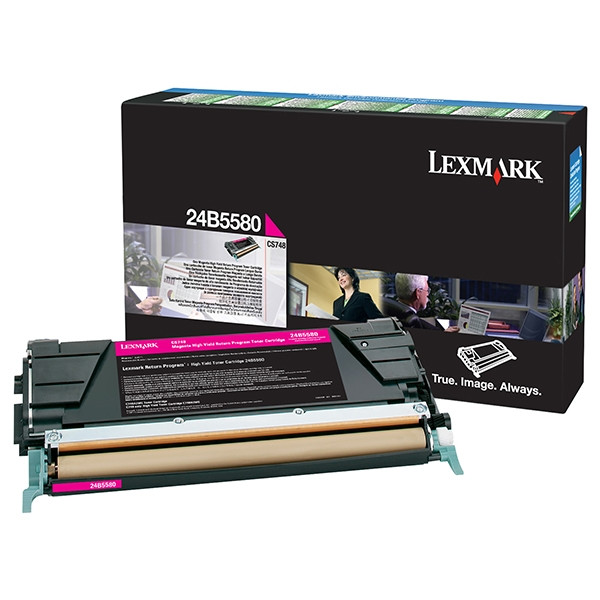 Lexmark 24B5580 high capacity magenta toner (original Lexmark) 24B5580 037590 - 1