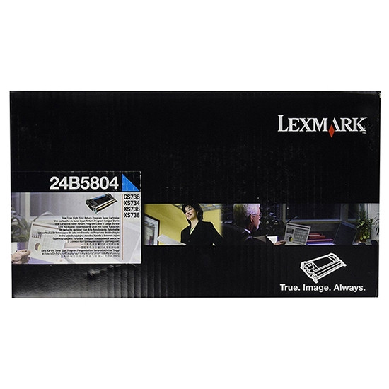 Lexmark 24B5804 cyan toner (original Lexmark) 24B5804 037428 - 1