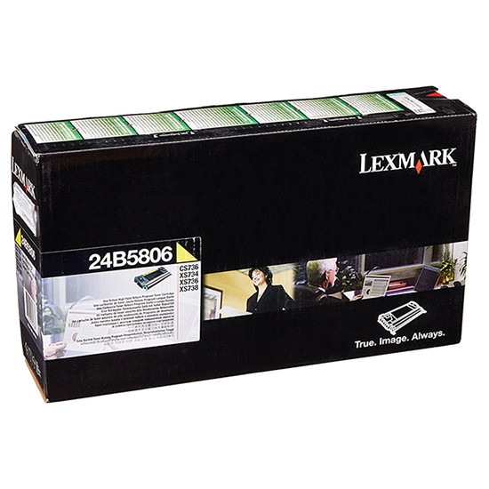 Lexmark 24B5806 yellow toner (original Lexmark) 24B5806 037432 - 1