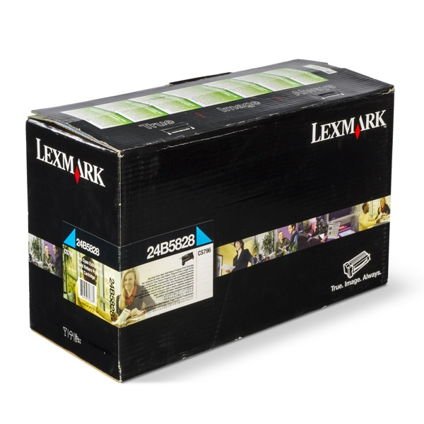 Lexmark 24B5828 cyan toner (original Lexmark) 24B5828 037386 - 1