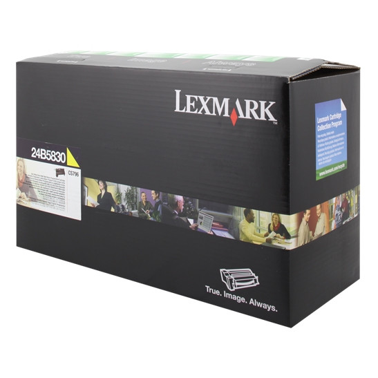 Lexmark 24B5830 yellow toner (original Lexmark) 24B5830 037390 - 1