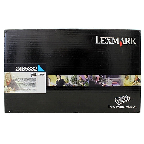 Lexmark 24B5832 cyan toner (original Lexmark) 24B5832 037408 - 1