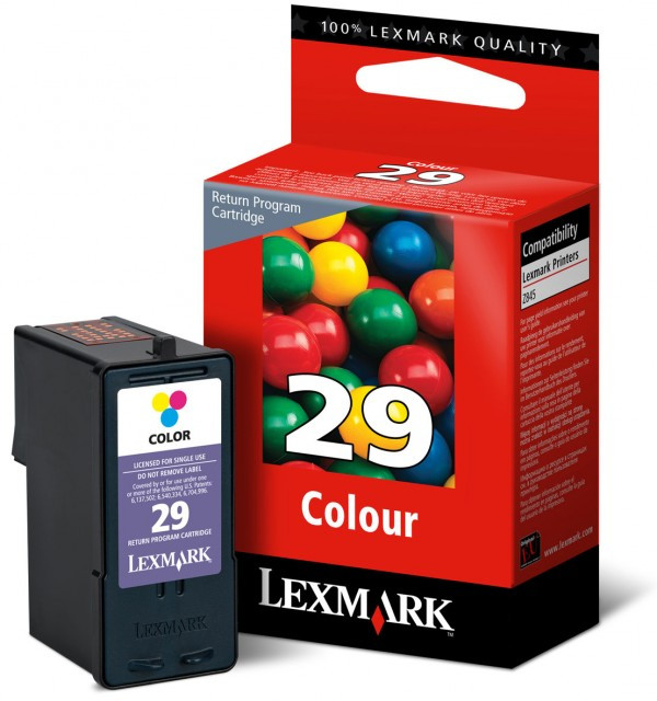 Lexmark 29 colour ink cartridge, 18C1429 (original lexmark) 18C1429E 040310 - 1