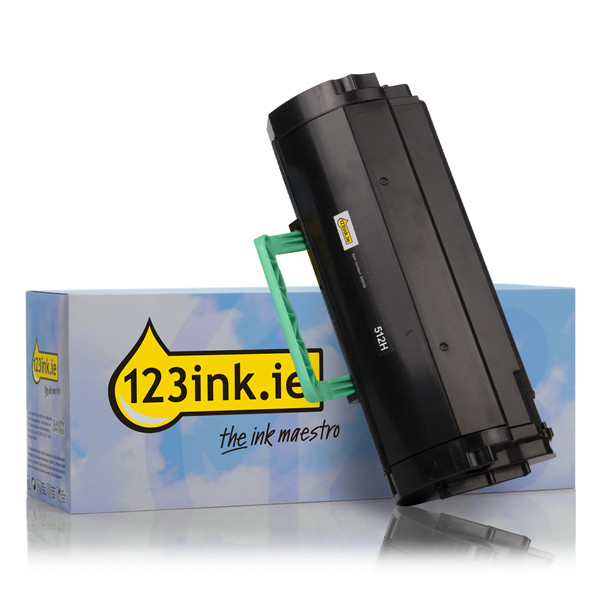 Lexmark 512H (51F2H00) black high capacity toner (123ink version) 51F2H00C 037549 - 1