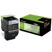 Lexmark 702K (70C20K0) black toner (original Lexmark) 70C20K0 037238