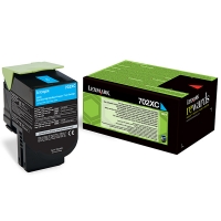 Lexmark 702XC (70C2XC0) extra high capacity cyan toner (original Lexmark) 70C2XC0 037256