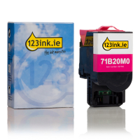 Lexmark 71B20M0 magenta toner (123ink version) 71B20M0C 037745