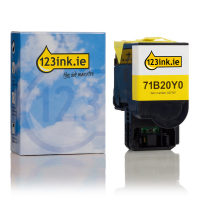 Lexmark 71B20Y0 yellow toner (123ink version) 71B20Y0C 037747