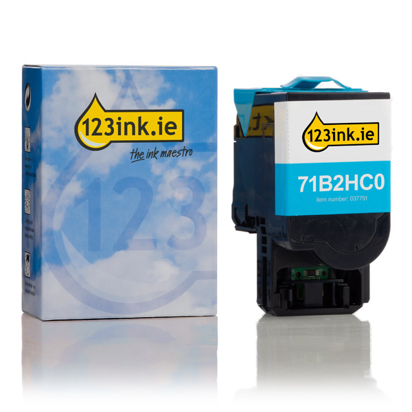 Lexmark 71B2HC0 high-capacity cyan toner (123ink version) 037751 - 1
