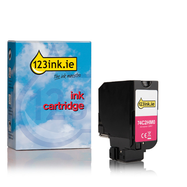 Lexmark 74C2HM0 extra high-capacity magenta toner (123ink version) 037669 - 1