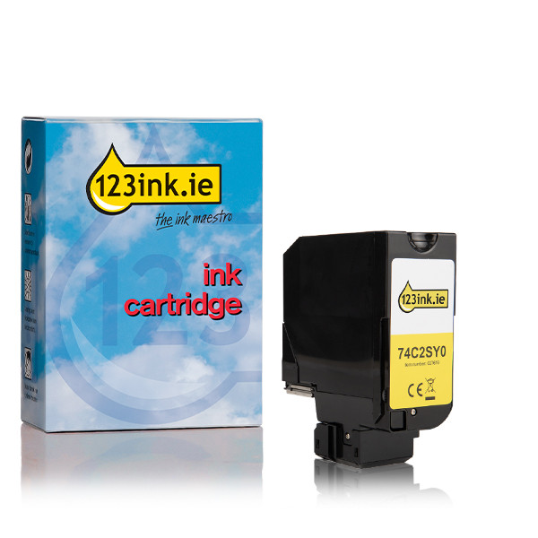 Lexmark 74C2SY0 high-capacity yellow toner (123ink version) 037619 - 1