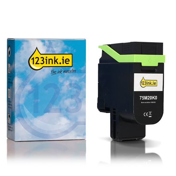 Lexmark 75M20K0 black toner (123ink version) 038185 - 1