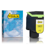 Lexmark 75M20Y0 yellow toner (123ink version) 038191