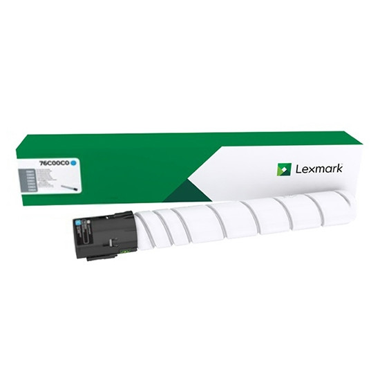 Lexmark 76C00C0 cyan toner (original Lexmark) 76C00C0 037814 - 1