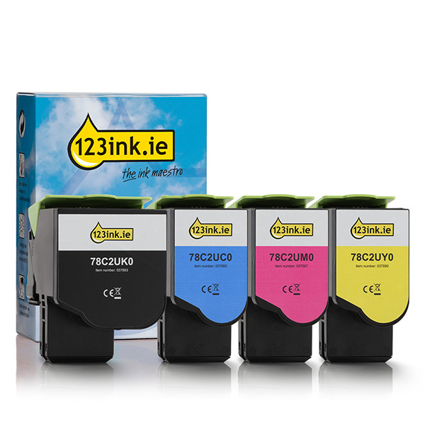 Lexmark 78C2UK0 toner 4-pack (123ink version)  131986 - 1