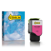 Lexmark 78C2UM0 extremely high capacity magenta toner (123ink version) 78C2UM0C 037897