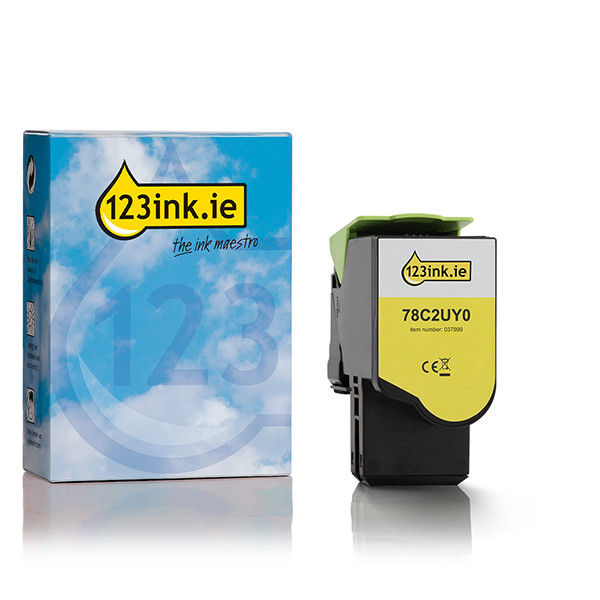 Lexmark 78C2UY0 extra-extra high-capacity yellow toner (123ink version) 037899 - 1