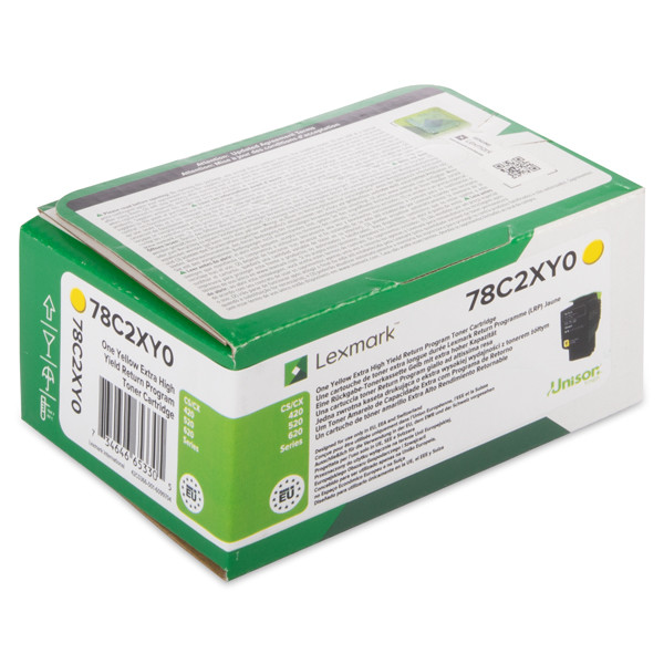 Lexmark 78C2XY0 extra high-capacity yellow toner (original Lexmark) 037890 - 1