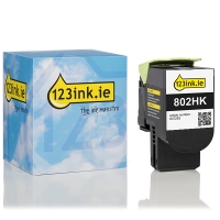 Lexmark 802HK (80C2HK0) high capacity black toner (123ink version) 80C2HK0C 037293