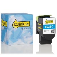 Lexmark 802SC (80C2SC0) cyan toner (123ink version) 80C2SC0C 037287