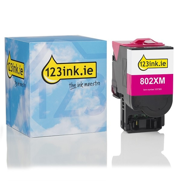 Lexmark 802XM (80C2XM0) extra high-capacity magenta toner (123ink version) 037305 - 1