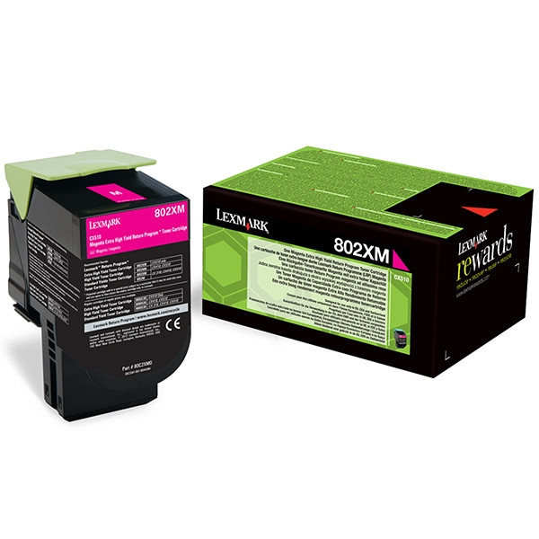 Lexmark 802XM (80C2XM0) extra high-capacity magenta toner (original Lexmark) 037304 - 1