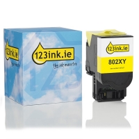Lexmark 802XY (80C2XY0) extra high-capacity yellow toner (123ink version)