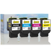 Lexmark 802 SK/SC/SM/SY toner 4-pack (123ink version) 130283