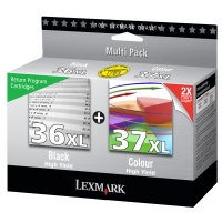 Lexmark 80D2978 (#36XL) black + (#37XL) ink cartridge 2-pack (original Lexmark) 040388