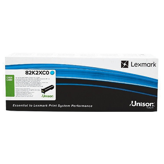 Lexmark 82K2XC0 extra high-capacity cyan toner (original Lexmark) 037652 - 1