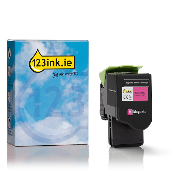 Lexmark C242XM0 extra high-capacity magenta toner (123ink version) 037961 - 1