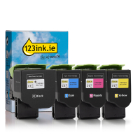 Lexmark C242X BK/C/M/Y toner 4-pack (123ink version) 131968