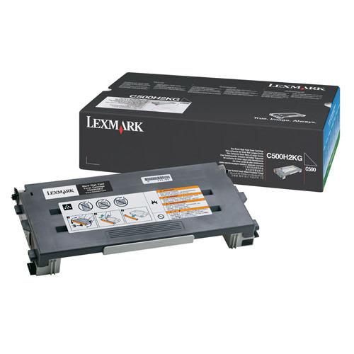 Lexmark C500H2KG high capacity black toner (original) C500H2KG 034795 - 1