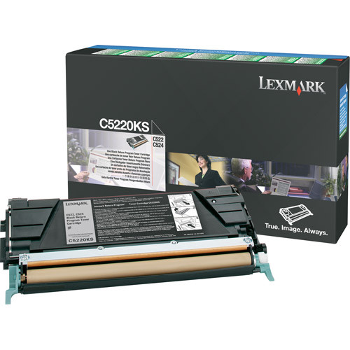 Lexmark C5220KS black toner (original) C5220KS 034660 - 1