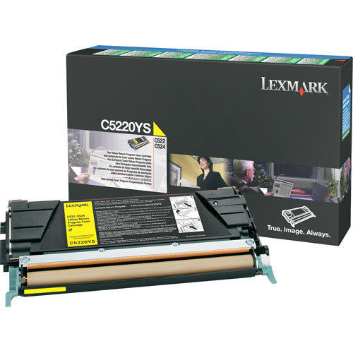 Lexmark C5220YS yellow toner (original) C5220YS 034680 - 1