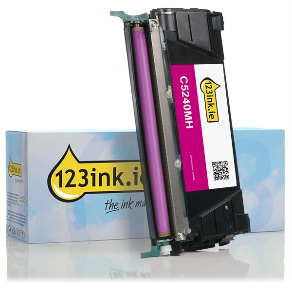 Lexmark C5240MH high-capacity magenta toner (123ink version) 034696 - 1