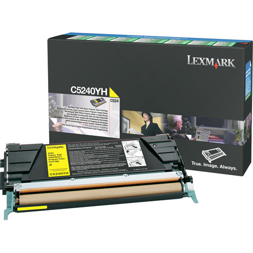 Lexmark C5240YH high capacity yellow toner (original) C5240YH 034700 - 1