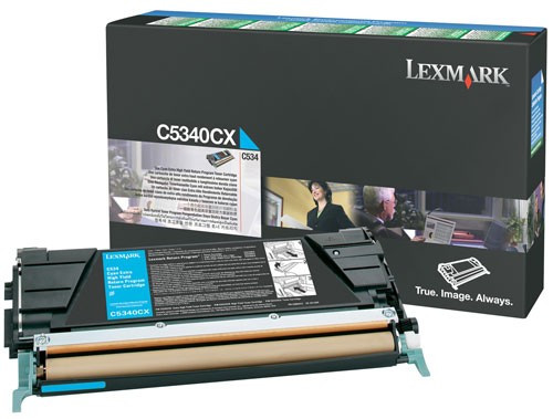 Lexmark C5340CX extra high capacity cyan toner (original) C5340CX 034920 - 1