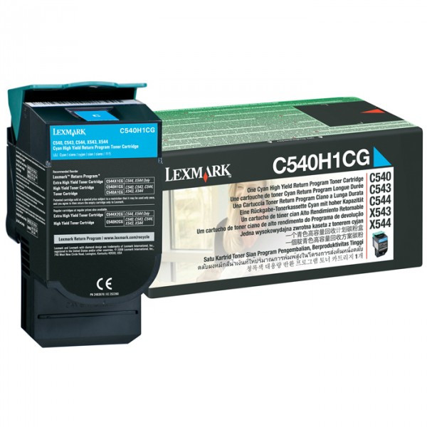 Lexmark C540H1CG high capacity cyan toner (original Lexmark) C540H1CG 037018 - 1