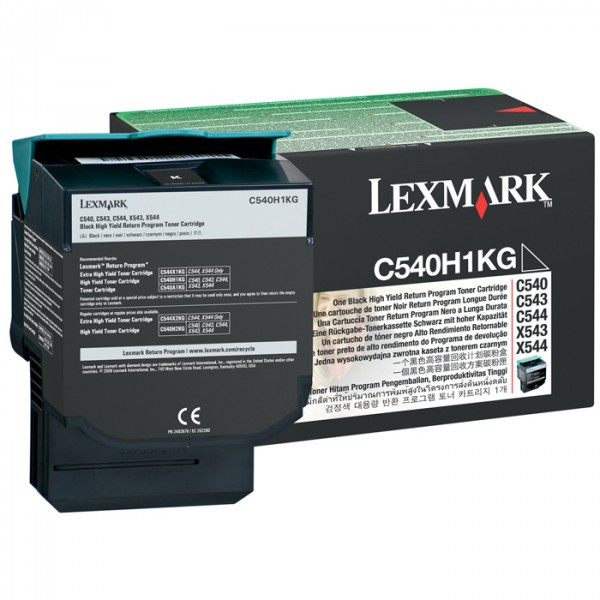 Lexmark C540H1KG high capacity black toner (original Lexmark) C540H1KG 037016 - 1