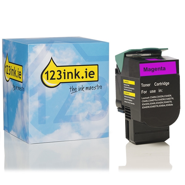 Lexmark C540H1MG high-capacity magenta toner (123ink version) 037021 - 1