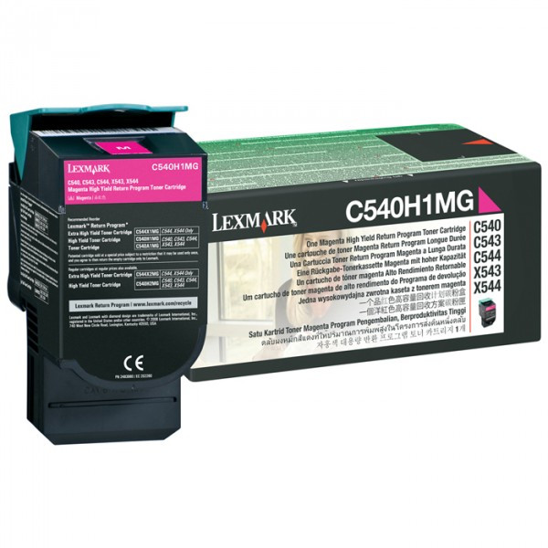 Lexmark C540H1MG high capacity magenta toner (original Lexmark) C540H1MG 037020 - 1