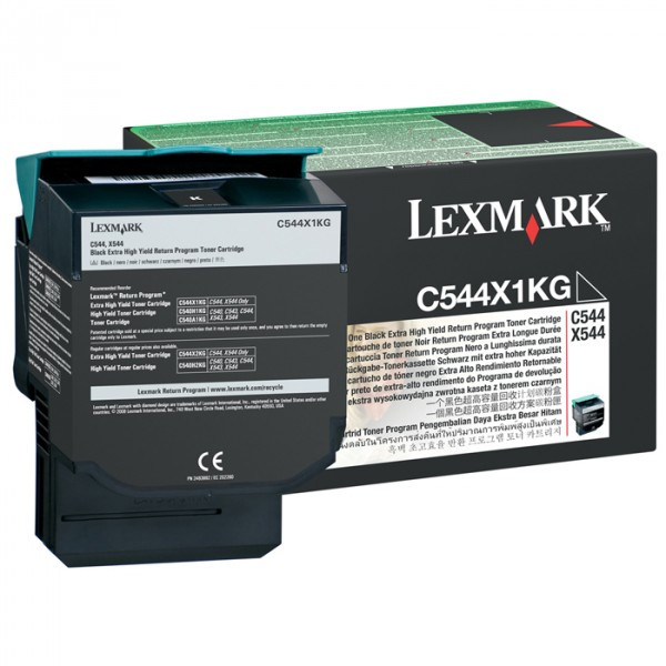 Lexmark C544X1KG high capacity black toner (original) C544X1KG 037008 - 1