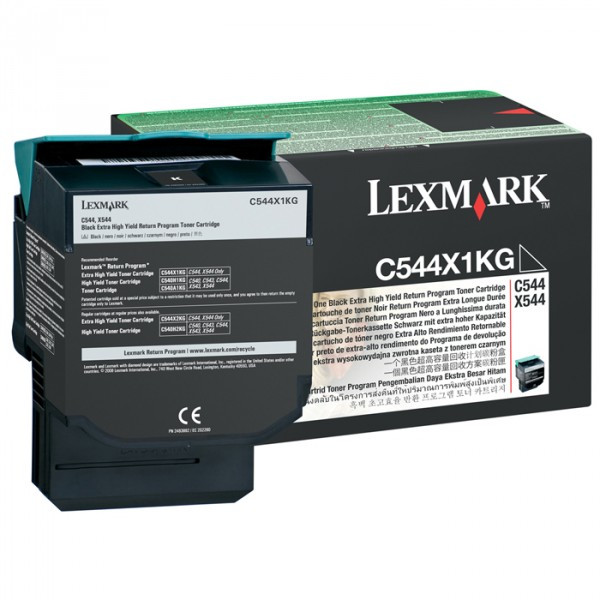 Lexmark C544X1KG high capacity black toner (original Lexmark) 037008 - 1