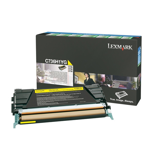Lexmark C736H1YG high-capacity yellow toner (original Lexmark) 037082 - 1