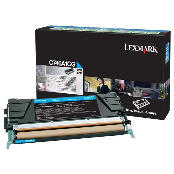 Lexmark C746A1CG cyan toner (original Lexmark) C746A1CG 037208 - 1