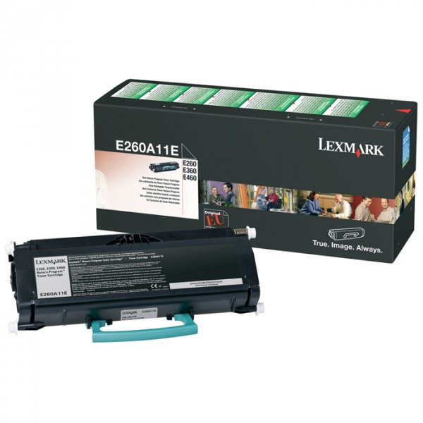 Lexmark E260A11E black toner (original Lexmark) E260A11E 037000 - 1