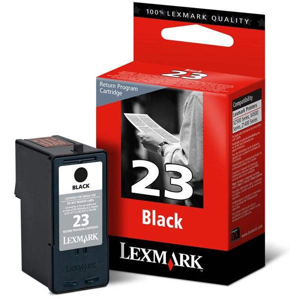 Lexmark No.23 (18C1523) black ink cartridge (original Lexmark) 18C1523E 040340 - 1
