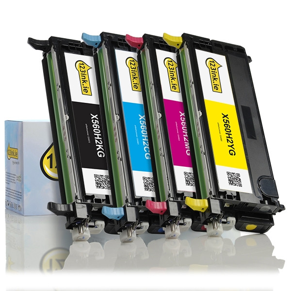 Lexmark X560H BK/C/M/Y toner 4-pack (123ink version) 130277 - 1