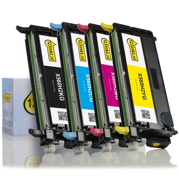 Lexmark X560 BK/C/M/Y toner 4-pack (123ink version) 130290 - 1